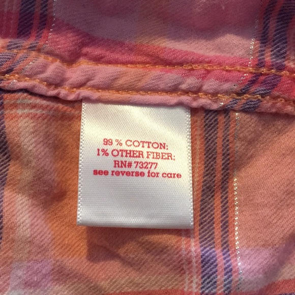 **CLEARANCE** SO - Girl's Plaid Shirt - Picture 7 of 9